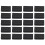 Black 5 Rows Hook and Eye Tape Extension Bra Strap Extender 20 Pcs for Women 1