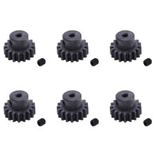 6X Upgrade Metal 17T Motor Gear Spare Parts Pinion Gear Parts for  A959 A979 A969 A949-24 Rc Car Replacement Parts