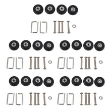 40 X 18mm Luggage Suitcase Wheels Replacement Repair Kit 10 Pair