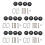 40 X 18mm Luggage Suitcase Wheels Replacement Repair Kit 10 Pair 2