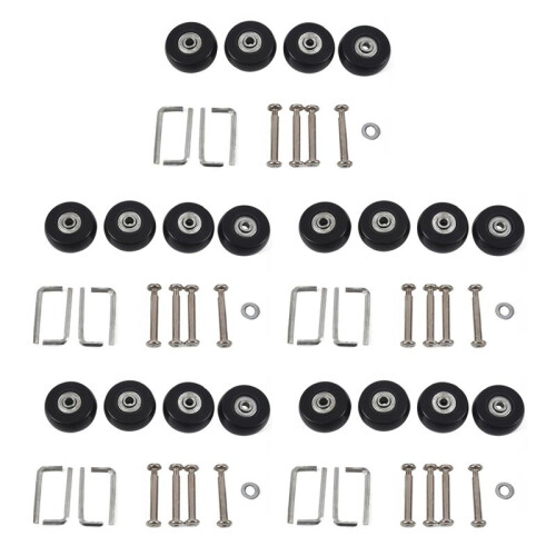 40 X 18mm Luggage Suitcase Wheels Replacement Repair Kit 10 Pair 1