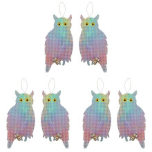 6PCS Owl Bird Repellent Bird Deterrent Hanging Device Effectively Keep Birds Away Scare Away Birds Garden Supplies