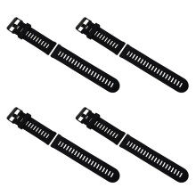 4X voor Fenix 3 HR Zachte Siliconen Band Vervangende Polshorlogeband + Gereedschapssets Zwart