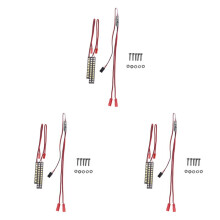 3 Set 70mm 58mm Waterproof Front Rear Bumper Led Light Bar Upgrade Accessories for 1/10 MAXX RC Car