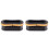 2X Surfboard Handle Plastic Surfboard Insert Handle Surfing Board Surf Rescue Accessory Figure Eight Handle Black 1