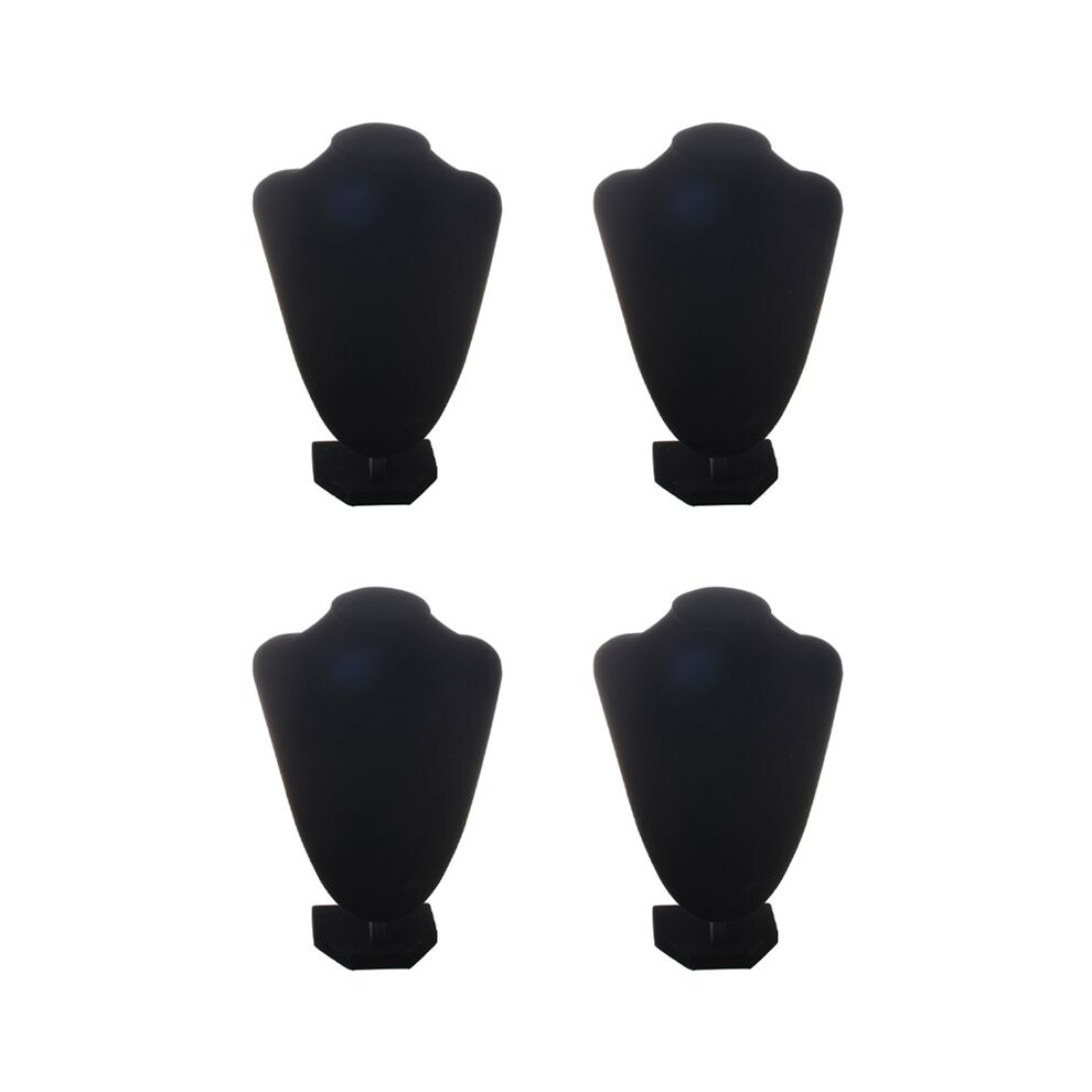 Bobotron 4X Shop Mannequin Bust Jewelry Necklace Pendant Earring Display Stand Holder Black-Xl