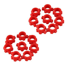 16PCS Tuerca con Mancuernas, Tuerca con Varilla con Mancuernas, Collares Spinlock para Barras Barras Entrenamiento Accesorios Deportivos