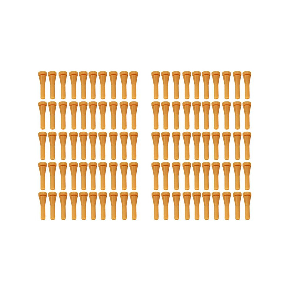 100Pcs Chicken Plucker Fingers, Rubber Hair Removal Stick Poultry Feather Plucking Picker For Duck Quail Yellow 4713257749627