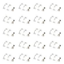 40X Metal Pull Rod Base Bracket for MN D90 D91 D99S MN90 MN99S 1/12 RC Car Upgrade Parts,Silver