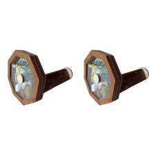 2X Wooden Handmade Kaleidoscope Kit Interactive Logic DIY Kaleidoscope Kit Children'S Classic Toy