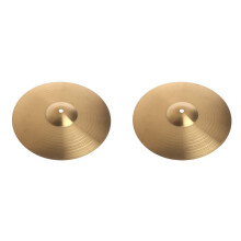 2X Brass Jazz Drum Crash Cymbals Cymbale en Alliage Hi-Hat pour les Joueurs de Batterie Tambour de Taille 12 Pouces