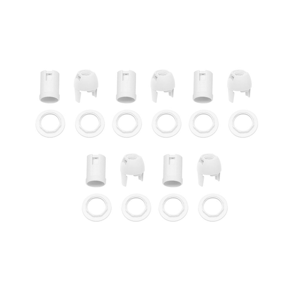 5X Plastic Shell Screw Type E14 Bulb Lamp Holder Socket Ac 250V 2A Light 6033799430875