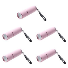 5X Outdoor   Rubber Coated 9-LED Flashlight Torch