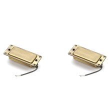 2X Ramasser Humbucker Scellé à Double Bobine pour Guitare Électrique, Petit Ramasser de Style LP en Bronze Vintage avec 2 Cœurs