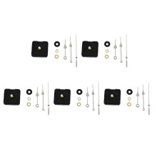 5X KlockröRelsemekanism med Silver Hour Minute Second Hand DIY Tools Kit