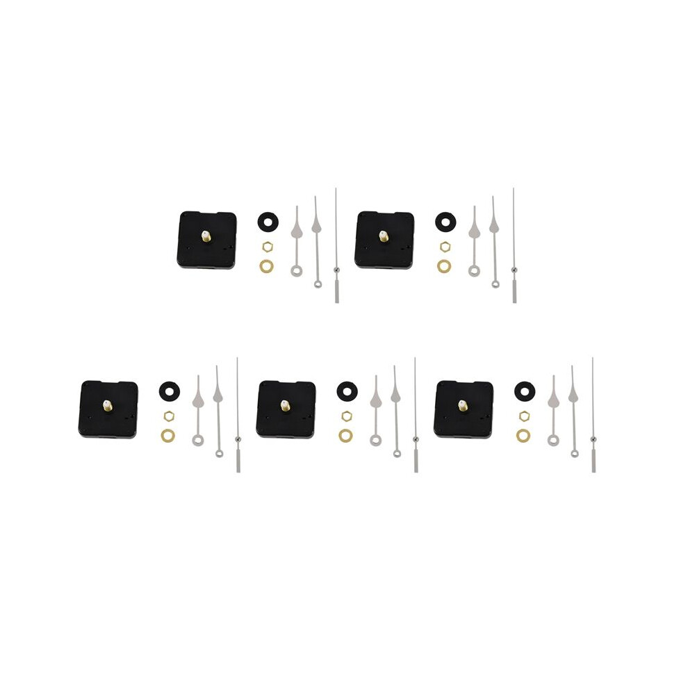 5X Clock Movement Mechanism With Silver Hour Minute Second Hand Diy Tools Kit 6033169675479
