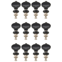 12 Tuning Pegs Pin for Ukulele and Other Various Instruments--Black