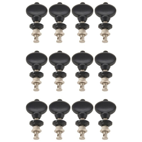 12 Tuning Pegs Pin for Ukulele and Other Various Instruments--Black