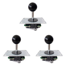 3X Arcade Joystick Kontroler Joystick Joystick z Płytką Drukowaną 5P Pin Bez Światła Joystick Uchwyt Konsoli do Gier i