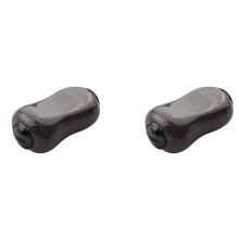 2X Luya Roue de Pêche Carbone Poignée à Bille Grip Pill 4g Poids Léger Bricolage Modification de Poignée Accessoires Noir