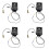 4X Gitarr Pickups Prefix -T Onboard Preamp Matrix Akustisk Pickup EQ Equalizer med Tuner Soft Piezo 1
