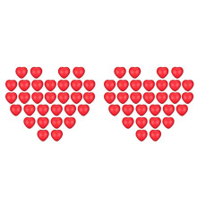60Pcs Valentine'S Day Red Heart Stress Balls,Stress Balls for School Carnival Reward,Valentine Party Bag Gift Fillers
