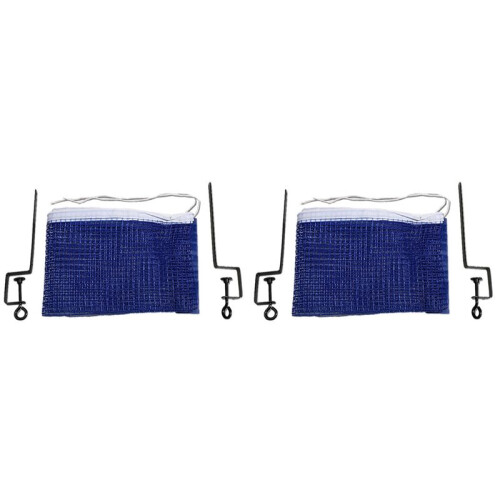 2X Table Tennis Net Portable Anywhere Retractable  Pong Post Net Rack for Any Table Net + Bracket Combination