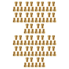 100Pcs Bike Valve Adaptor Pump Bicycle Convert Presta to Schrader Copper Valve Adaptor Gas Nozzle Tube Cycling Tool