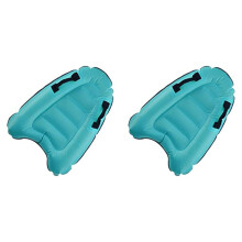 2X Tavola da Surf Gonfiabile, Bodyboard Portatile per Adulti e Bambini Che Imparano A Nuotare e Fare Surf, Sci Nautico