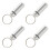 4X Silver Pill Medicine Box Case Holder Container Capsule Bottle Keyring Keychain 1