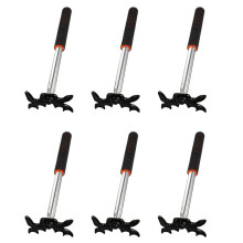 6X Stecca da Biliardo Retrattile Ponte con Testa un Ponte, Accessorio Stecca da Biliardo per Tavolo da Biliardo, Testa un Ponte, Nero