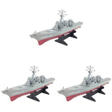 3X Guided Missile Destroyer Ship Model Static Toys with Display Stand Warship Model DIY Educational Toys