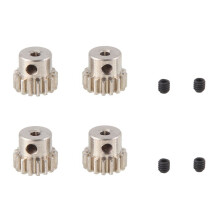 4 STK 2,3 mm Welle Metallritzel Motorzahnrad 48DP M0.6 M0.8 für 1/12 1/16 RC Auto 7075 Hsp-RGT Redcat 370/380/390,16T