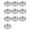 10X Stainless Steel 3 Sections Round Divided Dish Snack Dinner Plate Diameter 24Cm 1
