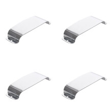 4X Silver Vintage Jazz Bass Pickup Cover
