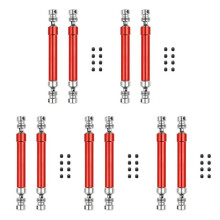 10PCS Metal CVD Drive Shaft 110-160mm for 1/10 RC Rock Crawler Axial SCX10 90046 Trx4,Red