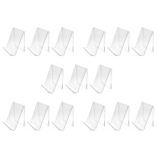 15 Pcs Acrylic Book Stand,Clear Acrylic Stand, Clear Holder for Displaying Pictures,Watch Display Stand 100x115x130mm