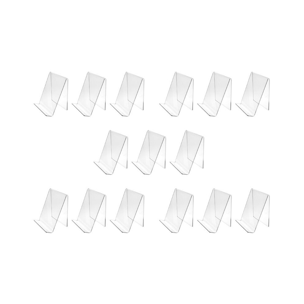 15 Pcs Acrylic Book Stand,Clear Acrylic Stand, Clear Holder For Displaying Pictures,Watch Display Stand 100X115x130mm 6031048177083