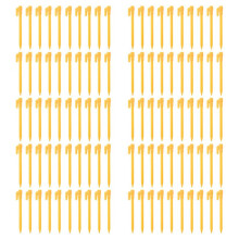 100Pcs Camping Tools Plastic Tent Pegs Nails Sand Ground Stakes Outdoor Camping Tent Awning Yellow Tent Accessories