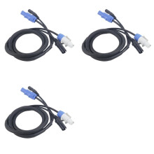 3X for DMX Powercon Cable Combination of Powercon Plug and DMX XLR Signal  for Light Power Connection Signal Transit