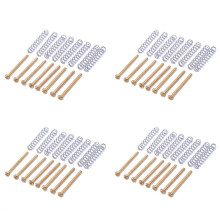 32 Pcs M3x30MM Electric Guitar Humbucker Pickup Adjust Height Screw and Springs - Gold