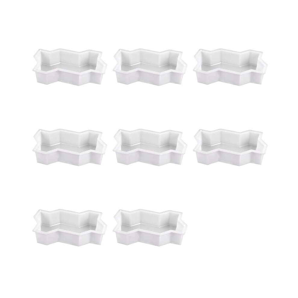 8X Three Waveform Garden Path Plastic Concrete Paving Brick Mold Diy Walkway Cement Brick Mold 4713750171635