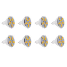 8X 3W MR11 GU4 250LM LED Ampoule Lampe 15 5630SMD Lumiere Blanche Chaude