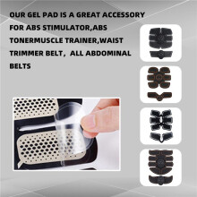 120 Cuscinetti In Gel per Stimolatore Addominali, Cuscinetti In Gel di Ricambio per Toner Muscolare Addominale EMS Braccio Gamba Vita Allenamento