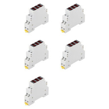 5X Modular LED Digital Three-Phase Voltmeter for Din Rail Voltage Meter AC80-500V