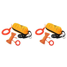 2X Cuerda de Tiro Reflectante con Bolsa de Tiro para Rescate de Agua Cuerdas de Rescate de FlotacióN para Canotaje en Aguas Bravas Kayak Pesca en
