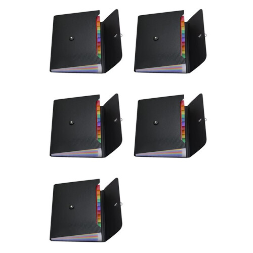 5X File Organizer Expanding File Folder, 13 Pockets , A4 Letter Size Paper Document Receipt Folder for Classroom, Home