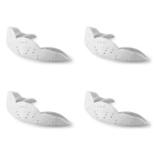 4X Sport Mouth Guard EVA Teeth Protector Adults Mouthguard Tooth Brace Protection Basketball Rugby Boxing Karate,White