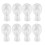 8X Foam Mannequin Wig  Display Hat Cap Wig Holder White Foam 1