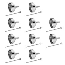 10X  Funnels Set Stainless Steel Urn Funnel Filler Kit for Cremation Jewelry Ashes Keepsakes